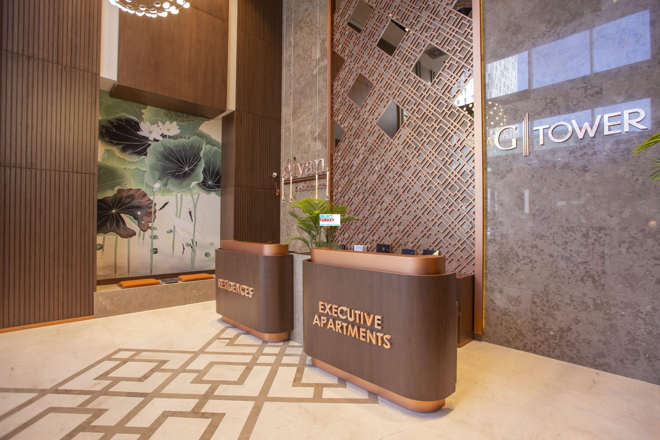 g tower residence lobby