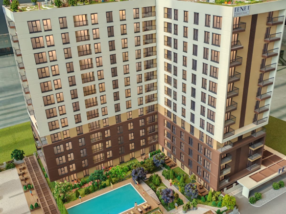 Premium real estate investment in Istanbul – 2-bedroom apartment in Tenet Topkapı Project.