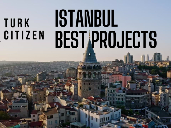 Istanbul's best projects in 2025: a dynamic cityscape featuring modern high-rise buildings, innovative architectural designs, and vibrant urban development.