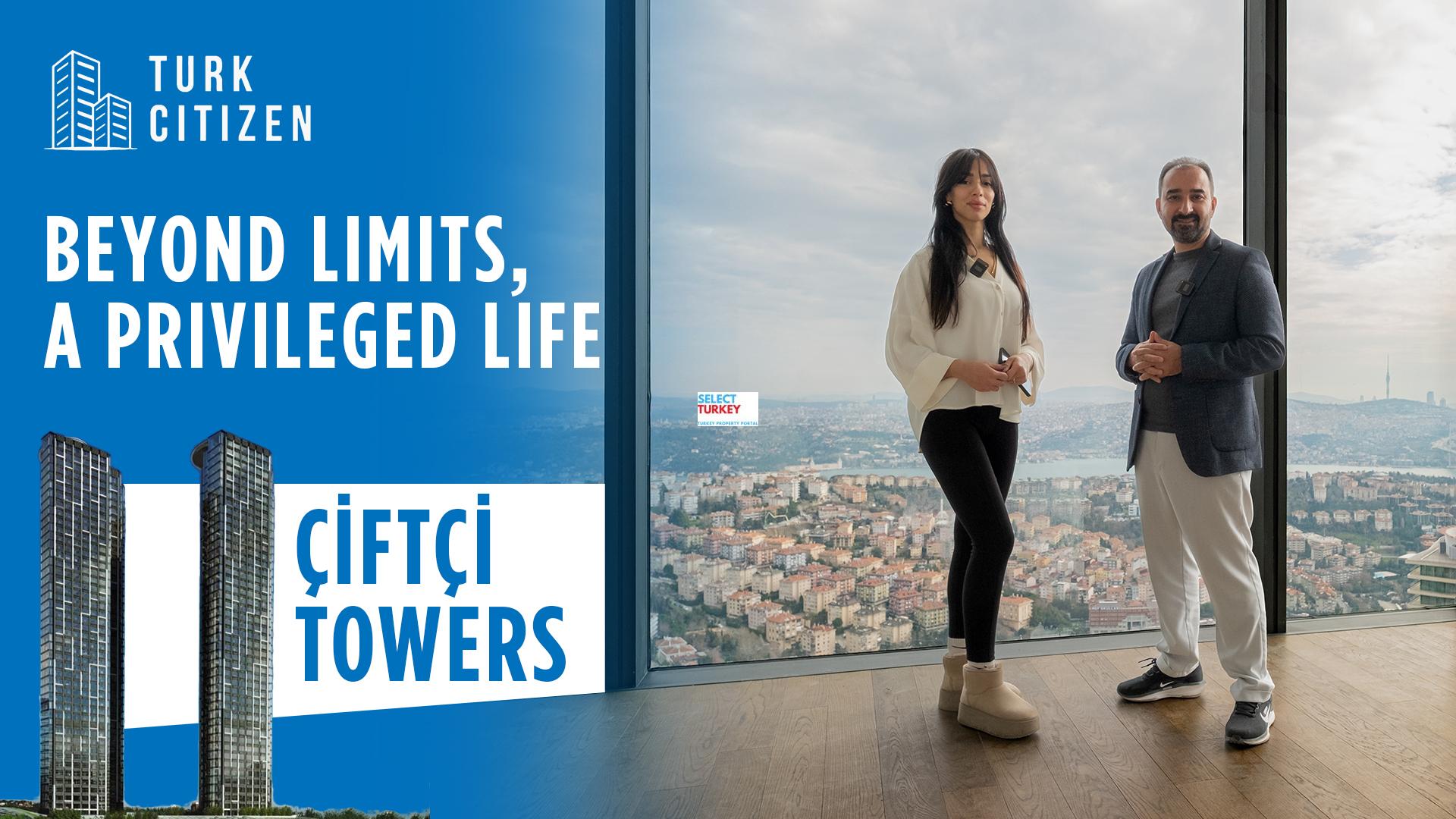 YouTube video thumbnail from Citizen Türk channel showcasing 2025 Türkiye real estate trends with a modern Istanbul skyline and luxury property visuals.