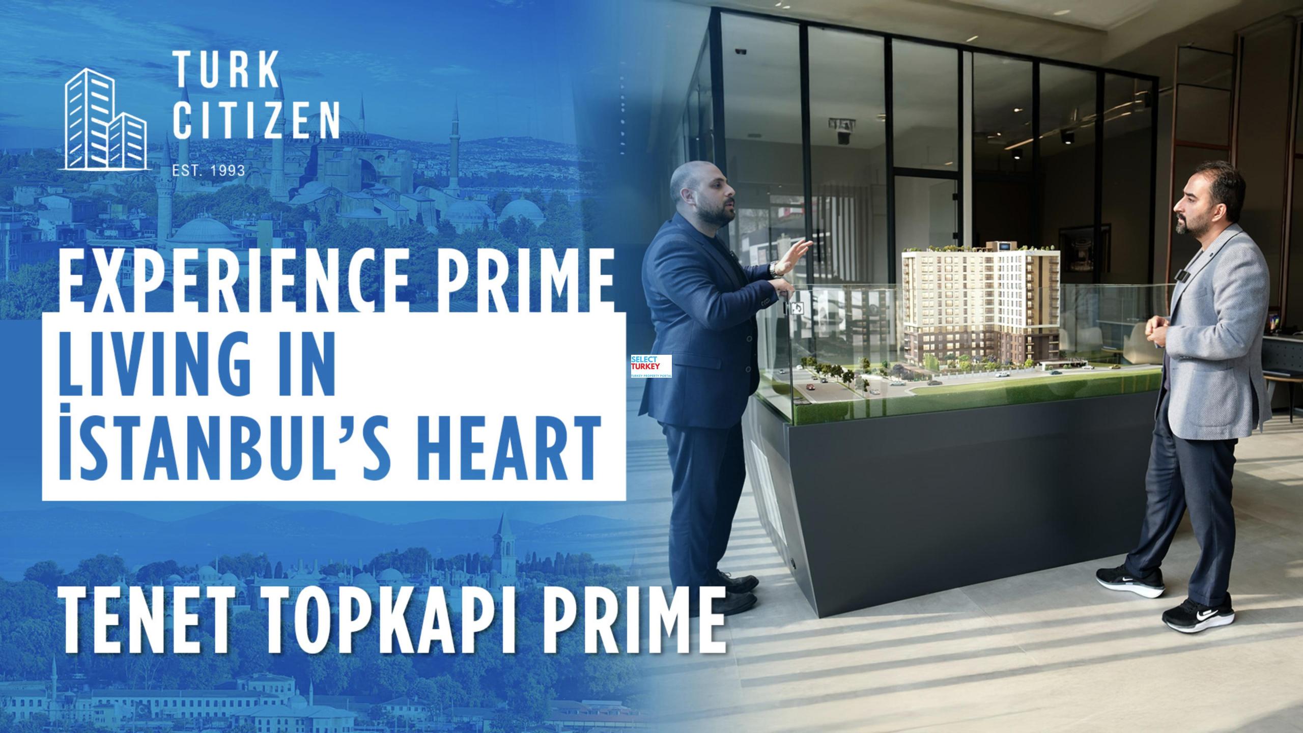 YouTube video thumbnail showcasing Istanbul's iconic Topkapi area with modern real estate trends and high investment potential for 2025.
